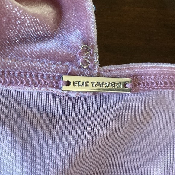 Elie Tahari Murray Velvet Choker Neck Tank Dark Lily Size XS - Picture 7 of 7